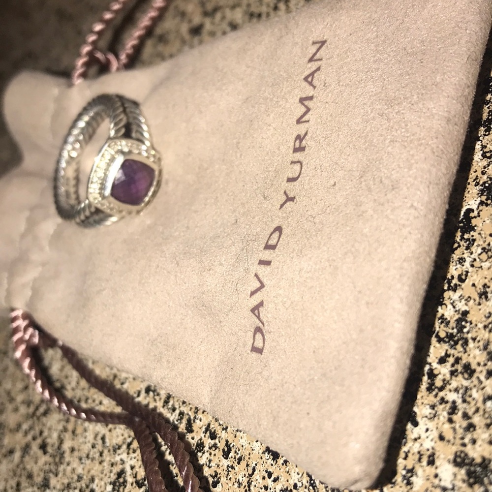 David Yurman Size 7 amethyst ring